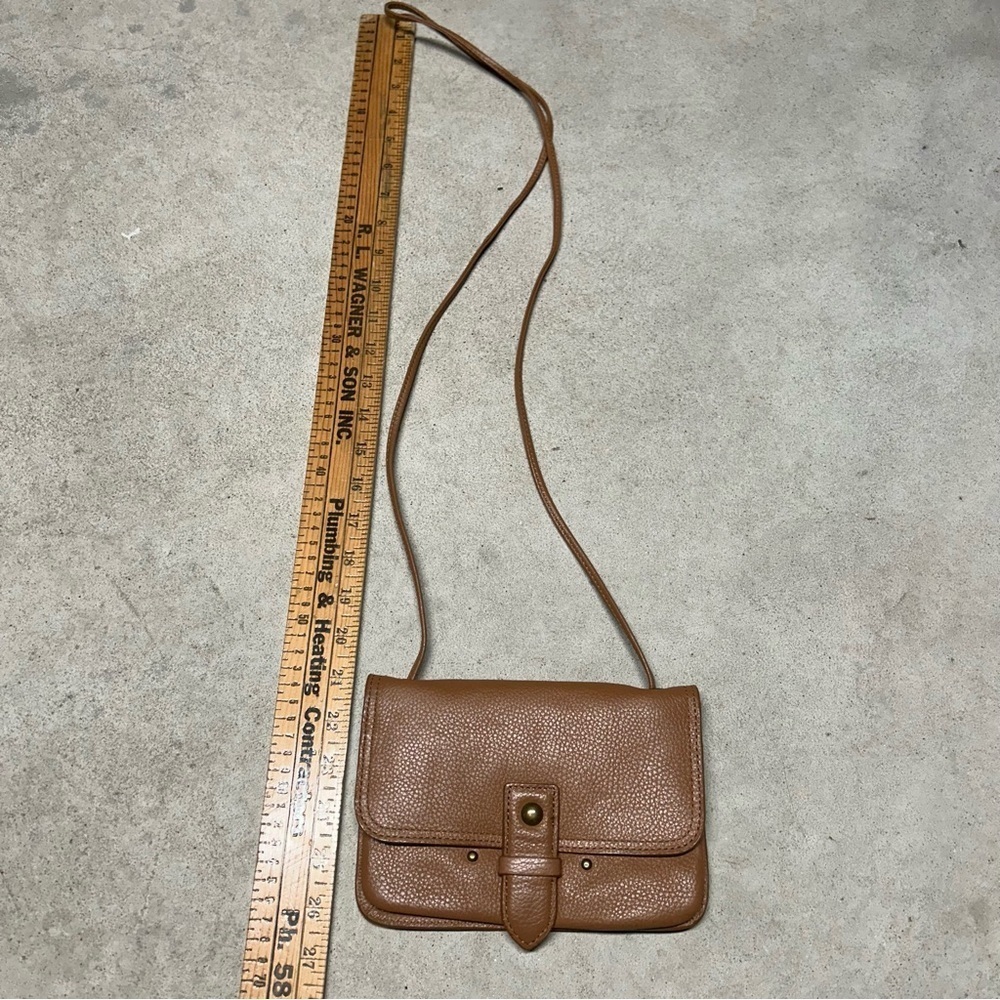 Lucky Brand Liza Convertible Wallet Crossbody Brown 100% Leather Pebbled - Picture 7 of 8